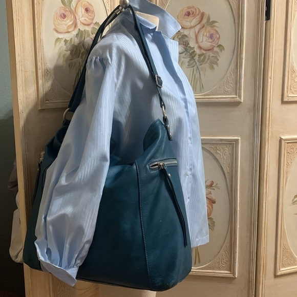 Large leather Garrett Hill made in Italy tote bag - Picture 8 of 10